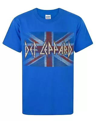 Buy Def Leppard Blue Short Sleeved T-Shirt (Boys) • 8.99£
