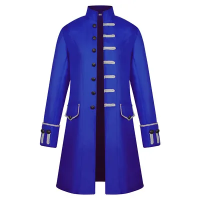 Buy Victorian Morning Blue/Green Steampunk Mens Gothic Jacket Frock Coat Steampunk • 27.99£