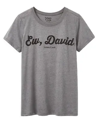 Buy Torrid 1 (1X) Schitts Creek Ew, David! Slim Fit Graphic Crew Neck Tee T Shirt • 31.34£