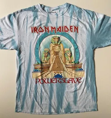 Buy IRON MAIDEN Powerslave Album Cover Tie Dye T-Shirt Men's XL NEW Pharoah Eddie • 28.35£