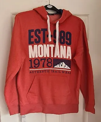 Buy Mens Hoodie - Orange Front Pocket, Never Worn - Size Small Chest 36-38in George • 10£