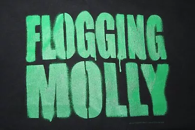 Buy 2004 Irish-American Celtic Punk Band FLOGGING MOLLY Concert (LG) Shirt DAVE KING • 82.71£