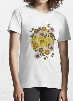 Buy Fleetwood Mac Floral Flowers T Shirt - Retro Vintage Rock - Premium Quality • 12.95£