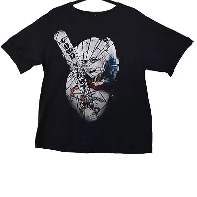 Buy Suicide Squad Mens T-Shirt Size L Black Short Sleeve Round Neck • 5.49£