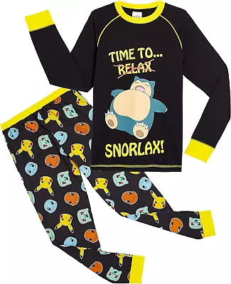 Buy Pokemon Pyjamas For Kids Boys Girls Night Snorlax Gift Clothing Loungewear • 19.99£