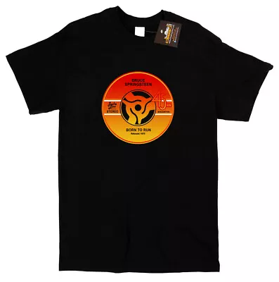 Buy Bruce Springsteen Born To Run Vinyl Record 45 Rpm T-shirt Tee Song Fan Tee • 13.99£