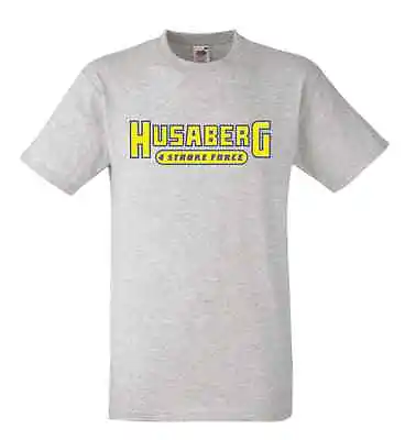 Buy Husaberg 4 Stroke  Force Style Motorcycle Printed T Shirt In 6 Sizes • 15.49£