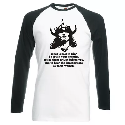 Buy Inspired By Conan The Barbarian 1982  What Is Best.. Longsleeve Baseball T-shirt • 16.99£