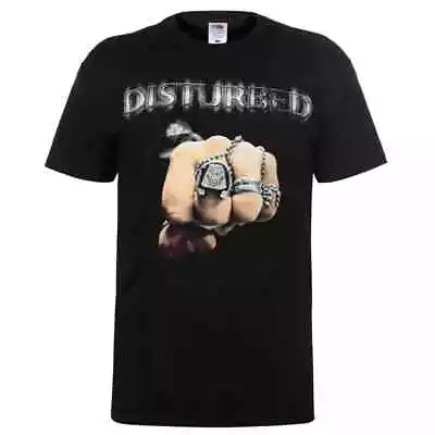 Buy Brand New Official Disturbed Clenched Fist Print T-Shirt Top Black Mens Small • 12.99£