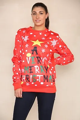 Buy Men Women Christmas Sweatshirt Xmas Printed Funny Novelty Sweater Jumper Top • 9.50£