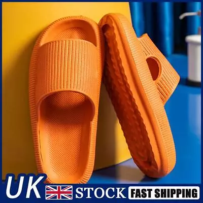 Buy Cool Slippers Anti-Slip Home Couples Slippers Elastic For Walking (Orange 38-39) • 8.83£
