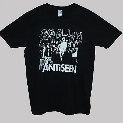 Buy GG Allin Antiseen Hardcore Punk Rock Band T Shirt Black Unisex Mens • 14.25£