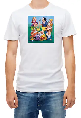 Buy Snow White And The Seven Dwarfs T Shirts For Men K379 • 9.69£