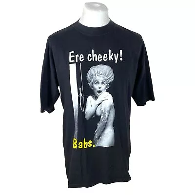 Buy Babs Vintage T Shirt Black Large Carry On Graphic T Shirt Oversized TV British • 22.50£