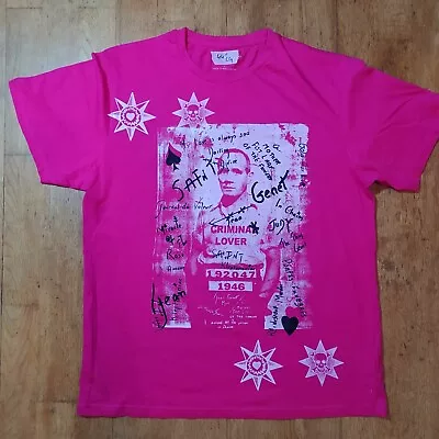 Buy JEAN GENET, 'Criminal Lover  T-shirt LG, 44  Chest, One-off. • 23.23£