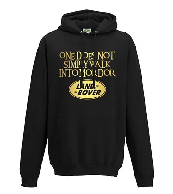 Buy One Does Not Simply Walk Into Mordor Land Rover Lord Of The Rings Hoodie - Funny • 35.99£