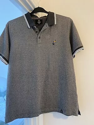 Buy Guinness Official Merch Black & White Pattern Polo Shirt Size L  Good Condition • 14.99£