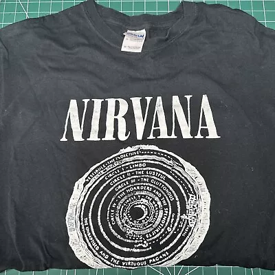 Buy Vintage Nirvana T-shirt Band Tee Vintage T Shirt Rings  • 10£