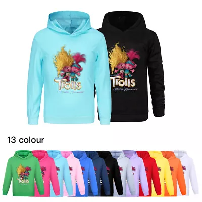 Buy Kids Trolls 3 Hoodie Casual Sweatshirt T-shirts Pullover Hoodie Tee Unisex Tops • 7.99£