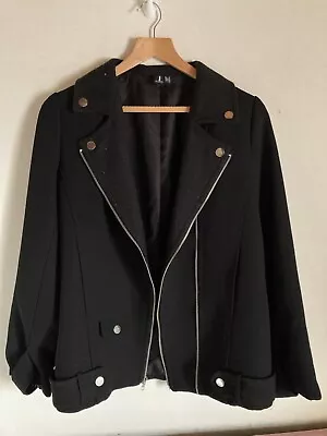 Buy Izabel London Black Zip Up Jacket Size 10 Spring • 9.99£