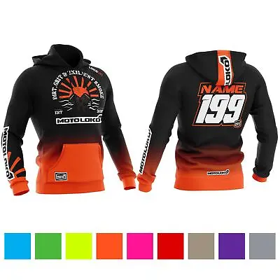 Buy Loko Life Customised Sublimated Hoodie (Adult) Motocross Motorsport Race Name... • 59.99£