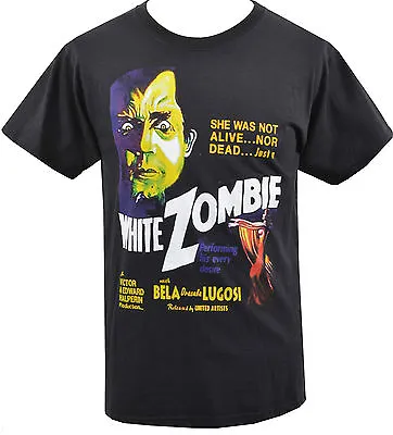 Buy Mens Horror T-Shirt Bela Lugosi White Zombie Cult Horror B-Movie S - 5XL • 20.50£