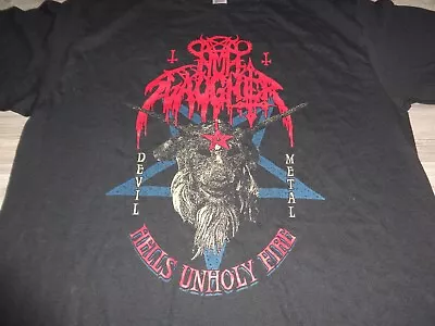 Buy Nunslaughter Black Metal Shirt L Gildan Sadistik Exekution Revenge Venom L • 36.04£