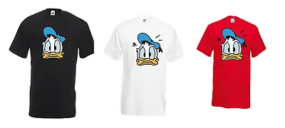 Buy New Men Women Kids Donald Duck Face Disney Characters Unisex Crewneck T-Shirt • 8.49£