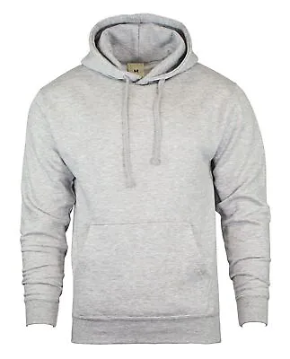 Buy Womens Hoodie Pullover Grey Hoody Ladies Plain Casual Hooded Sweat Shirt 10-12 • 7.95£