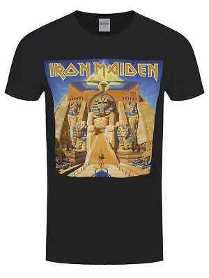 Buy Iron Maiden T-shirt Power Slave Album Cover Men's Black • 16.99£