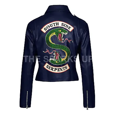 Buy Riverdale Southside Serpents Gang Womens Jacket Jughead Jones Cole Sprouse Biker • 99.99£