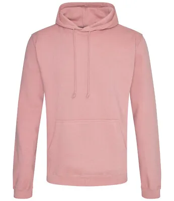 Buy AWDis Mens College Hoodie Casual Hooded Sweatshirt Plain Fashion Pullover Jumper • 15.77£