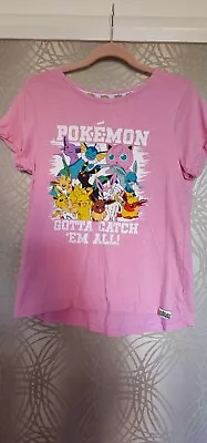 Buy Next Pokemon Pink T-shirt Size 16 Years • 10£