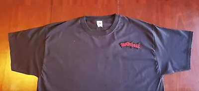 Buy Motörhead Embroidered Logo Black T Shirt - Adult Unisex Size Large - New • 14.99£