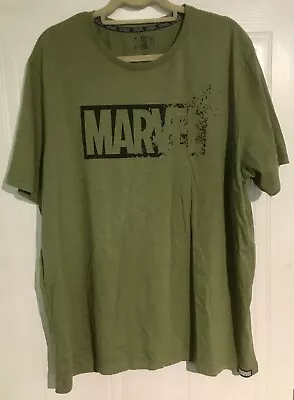 Buy Marvel Comics T Tee Shirt Logo Green Official Size Extra Large XL • 2.99£