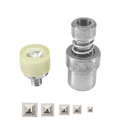Buy 7mm - 12mm High Pyramid Studs Fixing Dies For Green Machine DIY Jackets Purses • 22.89£
