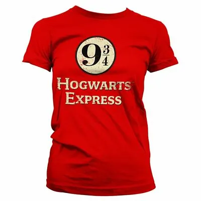 Buy Women's Harry Potter Hogwarts Express Platform 9 3/4 Fitted T-Shirt • 12.95£