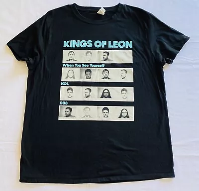Buy KINGS OF LEON When You See Yourself 2021 Concert Tour Black T Shirt Ink Size L • 21.82£