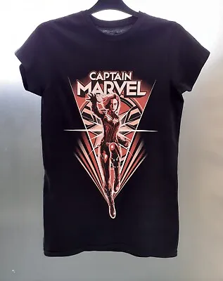 Buy Marvel Captain Marvel Black T Shirt, Size M / S • 10£