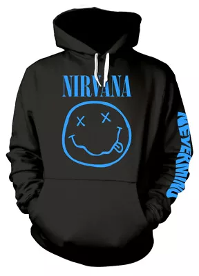 Buy Nirvana Nevermind Smile Black Pull Over Hoodie OFFICIAL • 44.49£
