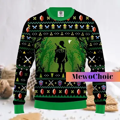 Buy Christmas Legend Of Zelda Sweater, S-5XL US Size, Christmas Gift • 33.13£