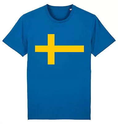 Buy Sweden Swedish National Flag T-Shirt • 9.95£