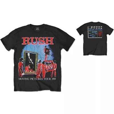 Buy Rush Moving Pictures Back Print T-Shirt Off Licensed Unisex Size XL FREE P&P • 15.79£