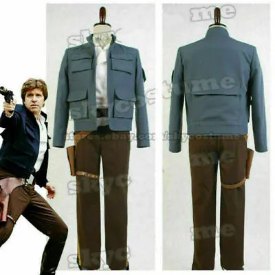 Buy Star Wars Empire Strikes Back Han Solo Outfit Suit COSplay Costume Jacket Shirt • 63.83£