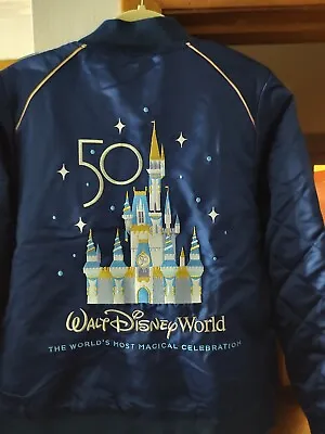 Buy NWT, Walt Disney World 50th Anniversary Mickey Castle Bomber Jacket Sz .Medium  • 56.69£