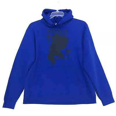 Buy Disney BELLE Beauty And The Beast Hoodie Sweatshirt Womens L Large Blue Pullover • 17.99£