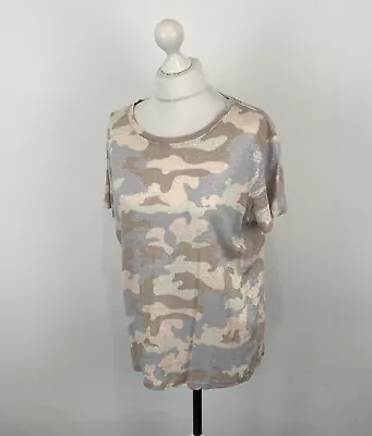 Buy Hush Camouflage T Shirt Linen Camo Sz Small Ladies • 17.99£