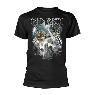 Buy ICED EARTH - DYSTOPIA BLACK T-Shirt, Front & Back Print XXX-Large • 20.09£