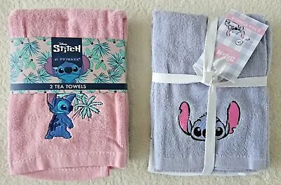 Buy Primark Lilo And Stitch Tea Towels Pack Of 2 Gift BNWT • 7.49£