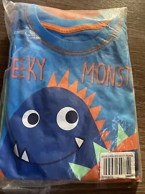 Buy Boys Cheeky Monster Pyjamas Age 8-9 Years Pjs Birthday Christmas Gift Present • 8.99£